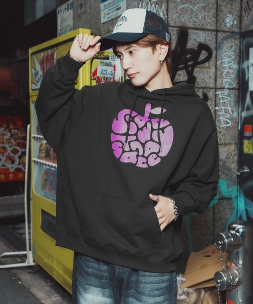 improves(インプローブス)の「【SIDEWAY STANCE】 タイポアップル 裏毛 プルパーカー(パーカー・メンズ・スカイブルー/ミント/パープル/オレンジ/イエロー/ピンク/レッド/ホワイト・SMALL/MEDIUM/LARGE/X-LARGE)」の16枚目の写真