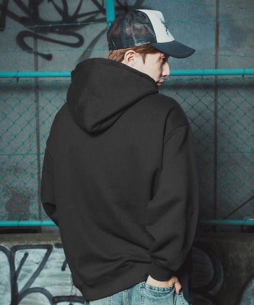 improves(インプローブス)の「【SIDEWAY STANCE】 タイポアップル 裏毛 プルパーカー(パーカー・メンズ・スカイブルー/ミント/パープル/オレンジ/イエロー/ピンク/レッド/ホワイト・SMALL/MEDIUM/LARGE/X-LARGE)」の10枚目の写真