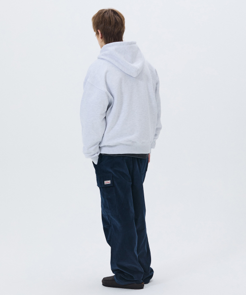 NOHANT（ノアン）の「LONELY/LOVELY FELT HOODIE ZIP-UP ASH GRAY（パーカー・メンズ・アッシュグレー・SMALL/MEDIUM/LARGE）」の4枚目の写真