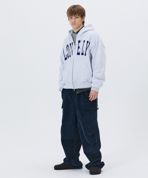 NOHANT（ノアン）の「LONELY/LOVELY FELT HOODIE ZIP-UP ASH GRAY（パーカー・メンズ・アッシュグレー・SMALL/MEDIUM/LARGE）」の7枚目の写真