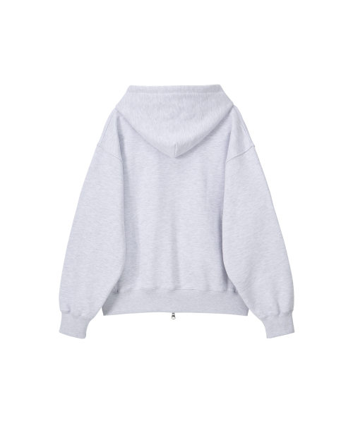 NOHANT（ノアン）の「LONELY/LOVELY FELT HOODIE ZIP-UP ASH GRAY（パーカー・メンズ・アッシュグレー・SMALL/MEDIUM/LARGE）」の10枚目の写真