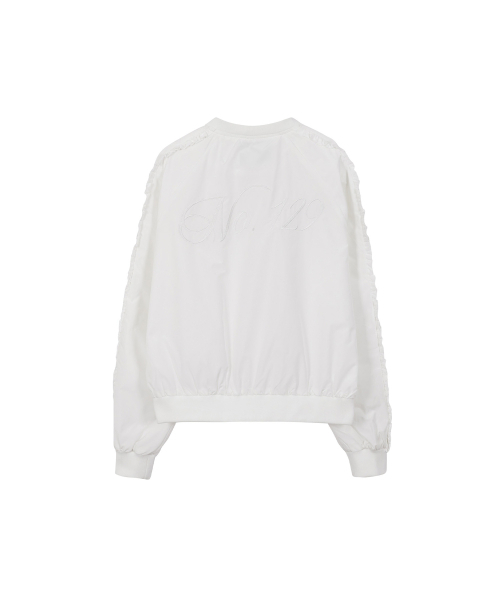 ILLIGO(イリゴ)の「ペタルフリルボンバージャケットホワイト(ナイロンジャケット・レディース・その他・SMALL/MEDIUM)」の5枚目の写真