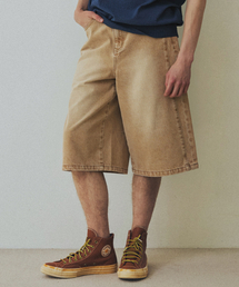 NODU（ノードユー）の「サイド切り替えウォッシングバミューダショートパンツ[ベージュ]（その他パンツ）」