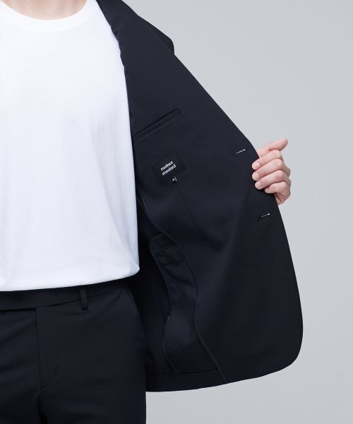 MUSINSA STANDARD(ムシンサスタンダード)の「【クールタンダード】リラックスベーシックブレザー【ネイビー】(テーラードジャケット・メンズ・その他・MEDIUM/LARGE/X-LARGE/XX-LARGE)」の7枚目の写真