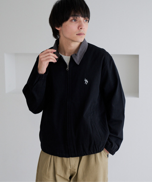 セール】【U.S. POLO ASSN.】ツイル バイカラー ドリズラージャケット