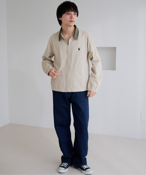 U.S. POLO ASSN.(ユーエスポロアッスン)の「【U.S. POLO ASSN.】ツイル バイカラー スイングトップ ジャケット(ミリタリージャケット・メンズ・サンドベージュ/ブラック・M)」の7枚目の写真