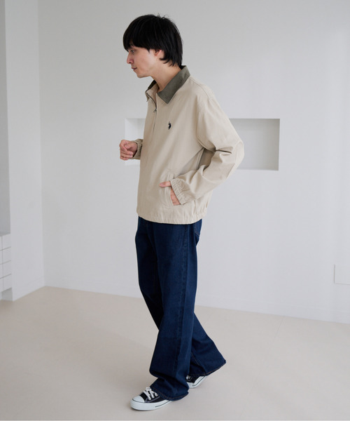 U.S. POLO ASSN.(ユーエスポロアッスン)の「【U.S. POLO ASSN.】ツイル バイカラー スイングトップ ジャケット(ミリタリージャケット・メンズ・サンドベージュ/ブラック・M)」の11枚目の写真