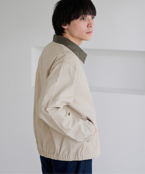 U.S. POLO ASSN.(ユーエスポロアッスン)の「【U.S. POLO ASSN.】ツイル バイカラー スイングトップ ジャケット(ミリタリージャケット・メンズ・サンドベージュ/ブラック・M)」の3枚目の写真