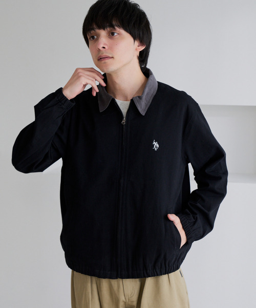 U.S. POLO ASSN.(ユーエスポロアッスン)の「【U.S. POLO ASSN.】ツイル バイカラー スイングトップ ジャケット(ミリタリージャケット・メンズ・サンドベージュ/ブラック・M)」の14枚目の写真