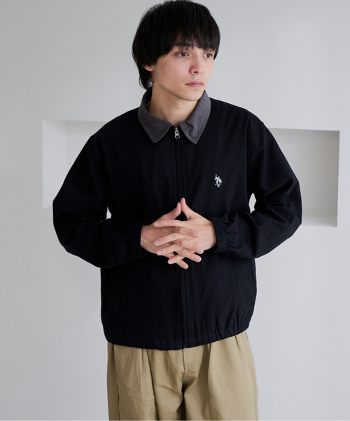U.S. POLO ASSN.(ユーエスポロアッスン)の「【U.S. POLO ASSN.】ツイル バイカラー スイングトップ ジャケット(ミリタリージャケット・メンズ・サンドベージュ/ブラック・M)」の19枚目の写真