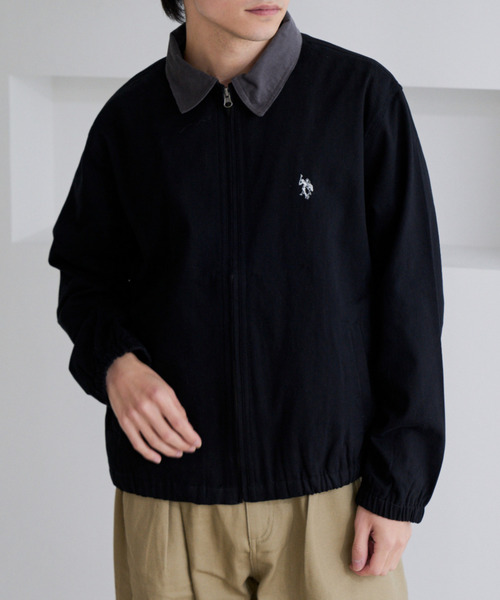 U.S. POLO ASSN.(ユーエスポロアッスン)の「【U.S. POLO ASSN.】ツイル バイカラー スイングトップ ジャケット(ミリタリージャケット・メンズ・サンドベージュ/ブラック・M)」の22枚目の写真