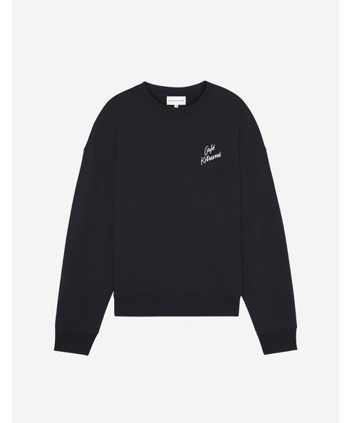 Maison Kitsune（メゾンキツネ）の「CAFE KITSUNE  RELAX SWEATSHIRT（スウェット・メンズ・オリーブドラブ/ブラック/クリーム・S/M/L/XL/XS）」の2枚目の写真