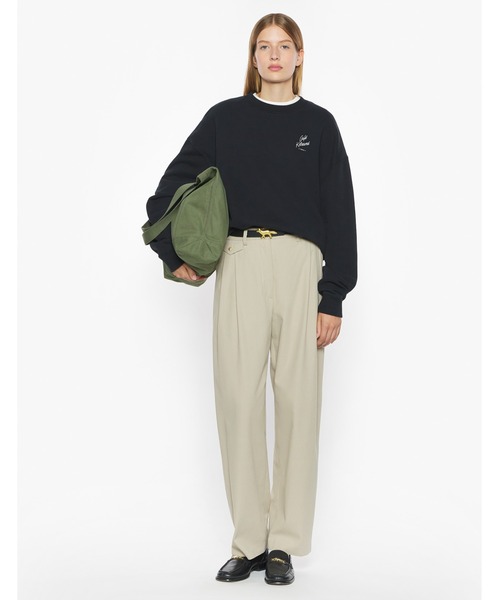 Maison Kitsune（メゾンキツネ）の「CAFE KITSUNE  RELAX SWEATSHIRT（スウェット・メンズ・オリーブドラブ/ブラック/クリーム・S/M/L/XL/XS）」の6枚目の写真