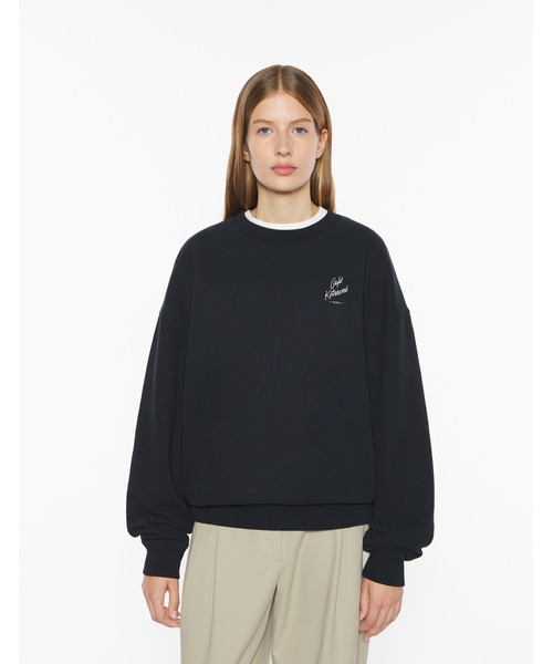 Maison Kitsune（メゾンキツネ）の「CAFE KITSUNE  RELAX SWEATSHIRT（スウェット・メンズ・オリーブドラブ/ブラック/クリーム・S/M/L/XL/XS）」の8枚目の写真