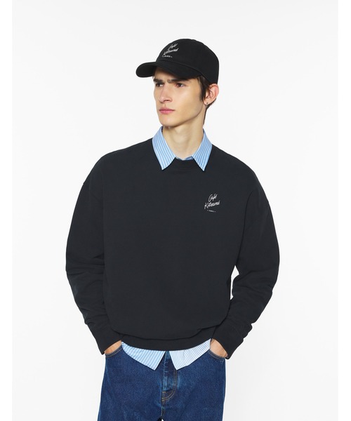 Maison Kitsune（メゾンキツネ）の「CAFE KITSUNE  RELAX SWEATSHIRT（スウェット・メンズ・オリーブドラブ/ブラック/クリーム・S/M/L/XL/XS）」の9枚目の写真