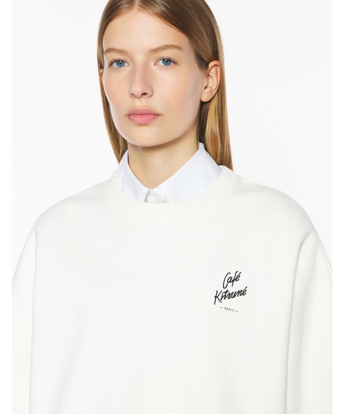 Maison Kitsune（メゾンキツネ）の「CAFE KITSUNE  RELAX SWEATSHIRT（スウェット・メンズ・オリーブドラブ/ブラック/クリーム・S/M/L/XL/XS）」の18枚目の写真