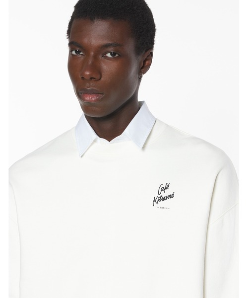 Maison Kitsune（メゾンキツネ）の「CAFE KITSUNE  RELAX SWEATSHIRT（スウェット・メンズ・オリーブドラブ/ブラック/クリーム・S/M/L/XL/XS）」の19枚目の写真