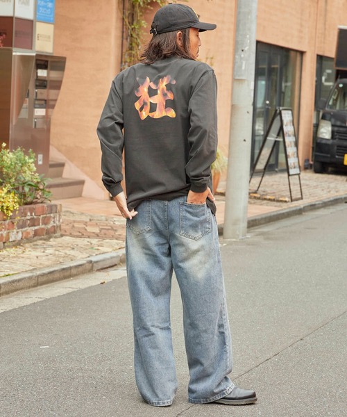 LONELY/論理(ロンリー)の「LONELY(論理)/ロンリー "MAD LONELY" HEAVY OZ LONG SLEEVE クルーネック ピグメント ロンT(Tシャツ/カットソー・メンズ・ブラック・L/XL/XXL)」の7枚目の写真