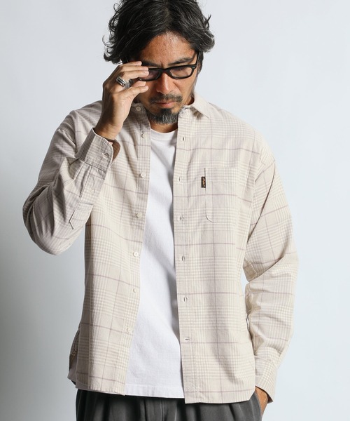 The DUFFER of ST.GEORGE(ザダファーオブセントジョージ)の「CORDUROY CHECK SHIRT:コーデュロイ タッターソール チェックシャツ(シャツ/ブラウス・メンズ・アイボリー/ネイビー・X-LARGE/LARGE/MEDIUM)」の10枚目の写真