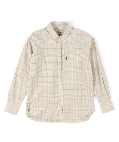 The DUFFER of ST.GEORGE(ザダファーオブセントジョージ)の「CORDUROY CHECK SHIRT:コーデュロイ タッターソール チェックシャツ(シャツ/ブラウス・メンズ・アイボリー/ネイビー・X-LARGE/LARGE/MEDIUM)」の5枚目の写真