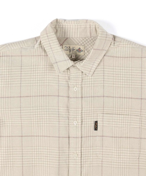 The DUFFER of ST.GEORGE(ザダファーオブセントジョージ)の「CORDUROY CHECK SHIRT:コーデュロイ タッターソール チェックシャツ(シャツ/ブラウス・メンズ・アイボリー/ネイビー・X-LARGE/LARGE/MEDIUM)」の7枚目の写真