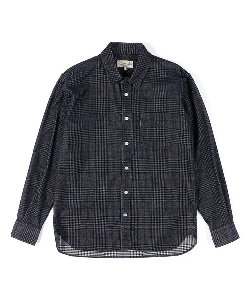 The DUFFER of ST.GEORGE(ザダファーオブセントジョージ)の「CORDUROY CHECK SHIRT:コーデュロイ タッターソール チェックシャツ(シャツ/ブラウス・メンズ・アイボリー/ネイビー・X-LARGE/LARGE/MEDIUM)」の6枚目の写真