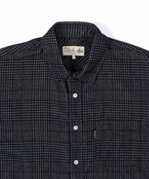 The DUFFER of ST.GEORGE(ザダファーオブセントジョージ)の「CORDUROY CHECK SHIRT:コーデュロイ タッターソール チェックシャツ(シャツ/ブラウス・メンズ・アイボリー/ネイビー・X-LARGE/LARGE/MEDIUM)」の8枚目の写真