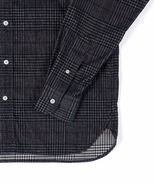 The DUFFER of ST.GEORGE(ザダファーオブセントジョージ)の「CORDUROY CHECK SHIRT:コーデュロイ タッターソール チェックシャツ(シャツ/ブラウス・メンズ・アイボリー/ネイビー・X-LARGE/LARGE/MEDIUM)」の9枚目の写真