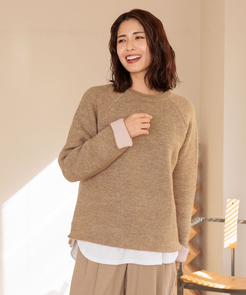 FOUND GOOD（ファウンドグッド）の「WフェイスハイショクニットPO（ニット/セーター・レディース・グレー系5/ブラック/ベージュ/ブラウン系5・S/M/L）」の4枚目の写真