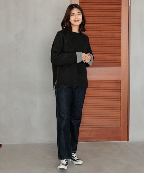 FOUND GOOD（ファウンドグッド）の「WフェイスハイショクニットPO（ニット/セーター・レディース・グレー系5/ブラック/ベージュ/ブラウン系5・S/M/L）」の22枚目の写真