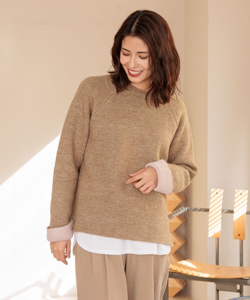 FOUND GOOD（ファウンドグッド）の「WフェイスハイショクニットPO（ニット/セーター・レディース・グレー系5/ブラック/ベージュ/ブラウン系5・S/M/L）」の5枚目の写真