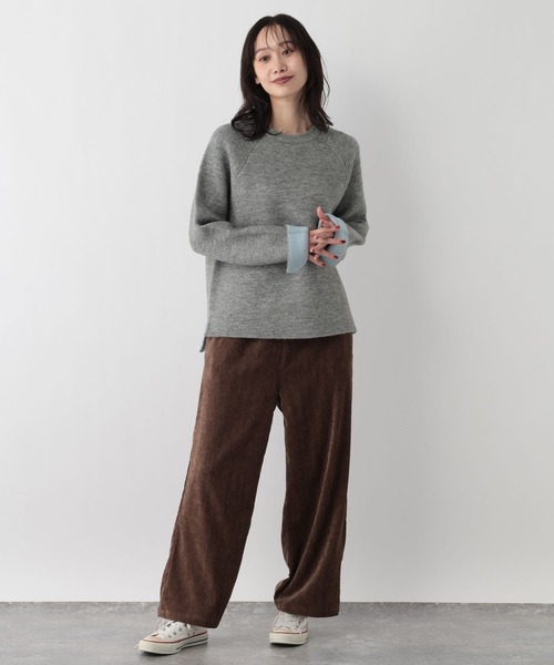 FOUND GOOD（ファウンドグッド）の「WフェイスハイショクニットPO（ニット/セーター・レディース・グレー系5/ブラック/ベージュ/ブラウン系5・S/M/L）」の7枚目の写真