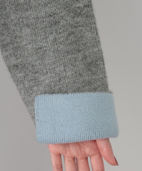 FOUND GOOD（ファウンドグッド）の「WフェイスハイショクニットPO（ニット/セーター・レディース・グレー系5/ブラック/ベージュ/ブラウン系5・S/M/L）」の19枚目の写真