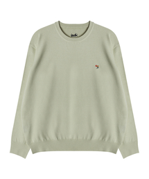 シグネチャーフラワーソフトニット[グリーン]