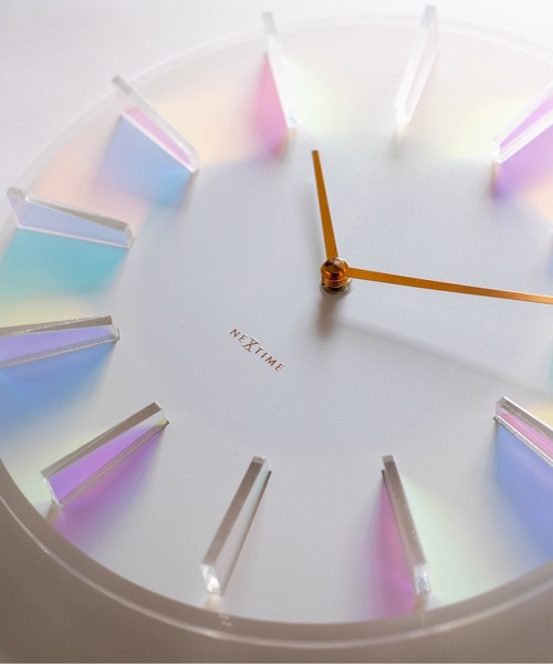 COMMON WARE（コモンウェアー）の「EC:NEXTIME Dickens ネクスタイム  Prism Clock プリズムクロック 掛け時計（掛け時計・レディース・ホワイト・FREE）」の7枚目の写真
