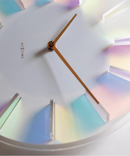 COMMON WARE（コモンウェアー）の「EC:NEXTIME Dickens ネクスタイム  Prism Clock プリズムクロック 掛け時計（掛け時計・レディース・ホワイト・FREE）」の2枚目の写真