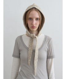 Kijun（キジュン）の「Cable Knit Balaclava Oatmeal（ニットキャップ/ビーニー）」