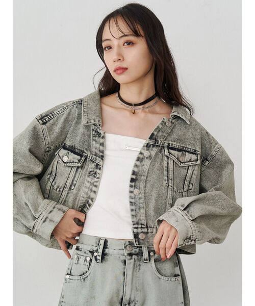 MURUA(ムルーア)の「ロゴプレートスクエアキャミ(キャミソール・レディース・ダークグレー/ブラウン/ホワイト/ネイビー/ブラック/グレー・FREE)」の20枚目の写真