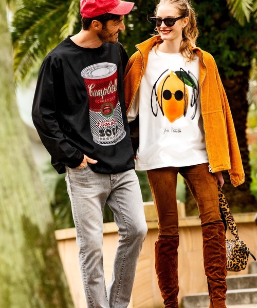 maxsix(マックスシックス)の「maxsix(マックスシックス)JOHN LEMON 3D L/S TEE(Tシャツ/カットソー・メンズ・ホワイト・L/M/S)」の2枚目の写真