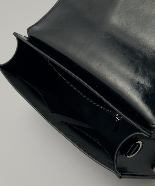 mi-企画】2wayショルダースクエアレザーバッグ（ショルダーバッグ