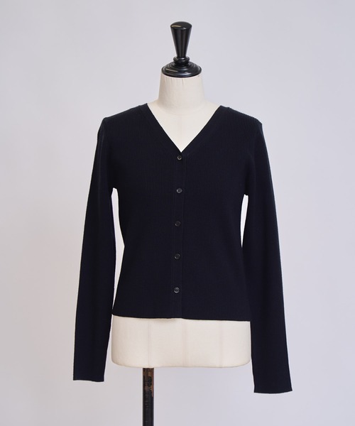 NOELA(ノエラ)の「カーデリブニットトップス(ニット/セーター・レディース・オフホワイト/モカ/ブラック・フリー)」の3枚目の写真