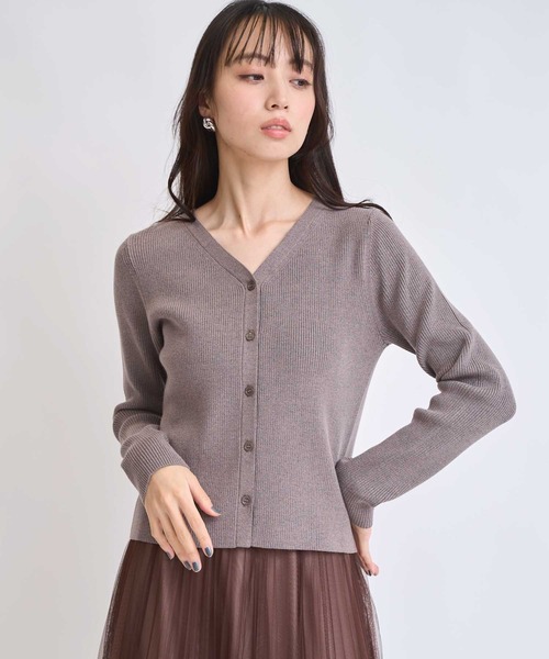 NOELA(ノエラ)の「カーデリブニットトップス(ニット/セーター・レディース・オフホワイト/モカ/ブラック・フリー)」の13枚目の写真