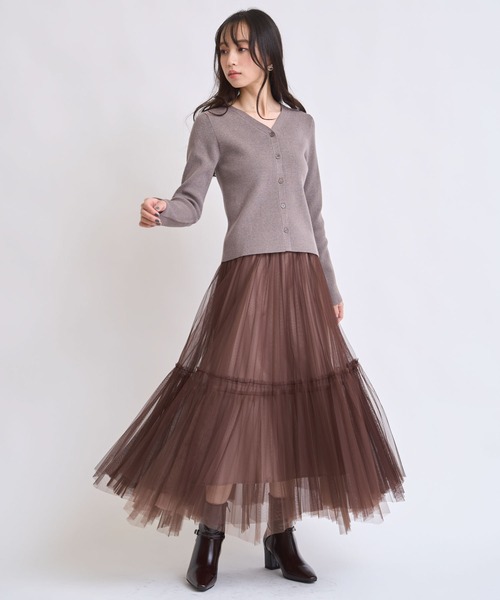 NOELA(ノエラ)の「カーデリブニットトップス(ニット/セーター・レディース・オフホワイト/モカ/ブラック・フリー)」の15枚目の写真