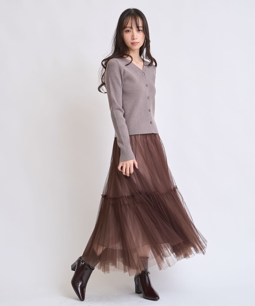 NOELA(ノエラ)の「カーデリブニットトップス(ニット/セーター・レディース・オフホワイト/モカ/ブラック・フリー)」の16枚目の写真