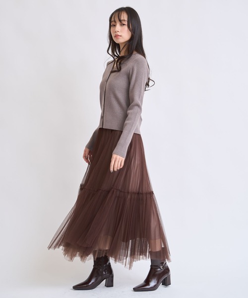 NOELA(ノエラ)の「カーデリブニットトップス(ニット/セーター・レディース・オフホワイト/モカ/ブラック・フリー)」の17枚目の写真