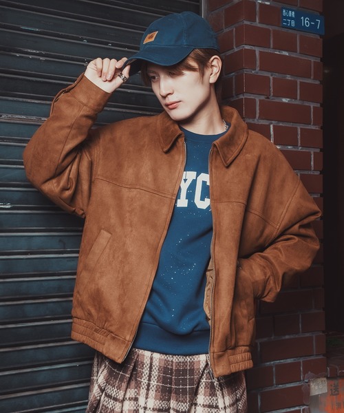 improves（インプローブス）の「カットスエード スイングトップ ジャケット（カバーオール・メンズ・ライトグレー/キャメル・SMALL/MEDIUM/LARGE/X-LARGE）」の9枚目の写真