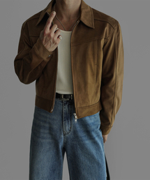 BOWLOW PRODUCT（バウロープロダクト）の「クロップスエードパネルジャケット[キャメル]（その他アウター）」