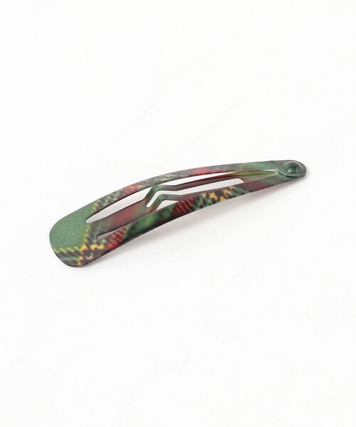 BEAMS BOY（ビームスボーイ）の「チェック柄 ピン 4セット（ヘアピン・レディース・レッド/パープル/オレンジ/グリーン・ONE SIZE）」の9枚目の写真