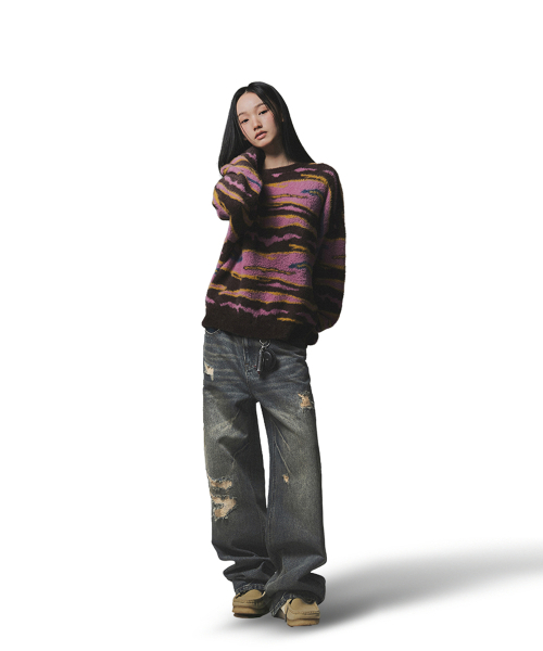 NOT4NERD（ノットフォーナード）の「Night Mist Mohair Knit - Brown（ニット/セーター・レディース・その他・MEDIUM/LARGE/X-LARGE）」の5枚目の写真