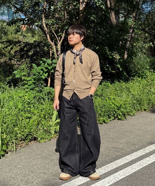 JUAN HOMME(ジュアンオム)の「クロップラウンドネックカーディガン(メランジベージュ)(カーディガン/ボレロ・メンズ・その他・MEDIUM/LARGE)」の14枚目の写真